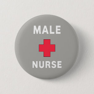 Männliche Krankenschwester Button