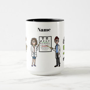 Männliche Optometristen Name Tasse