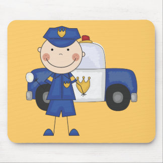 Männliche Polizeibeamte-T-Shirts und Geschenke Mousepad