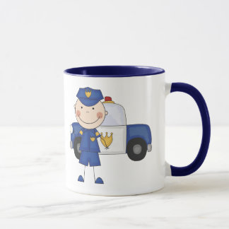Männliche Polizeibeamte-T-Shirts und Geschenke Tasse