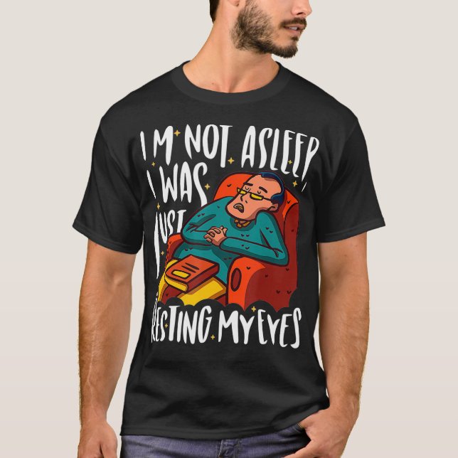 Männliche Ruheaugen T-Shirt (Vorderseite)