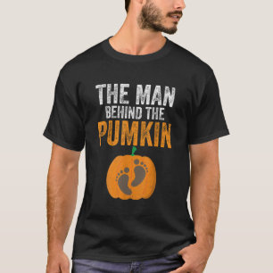 Männliche Schwangerschaft Halloween Mann hinter de T-Shirt