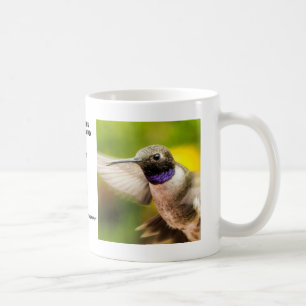 Männliche schwarze Chin-Kolibri-Tasse Kaffeetasse