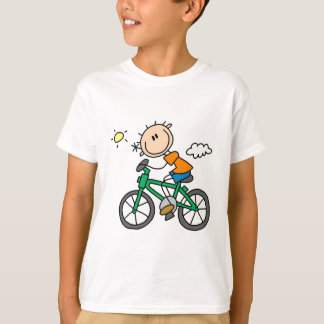 Männliche Strichmännchen-Radfahrert-shirts und T-Shirt