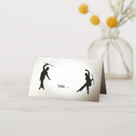 Männliche Top-Hutkanen Stach Tänzer-Platzkarten Platzkarte