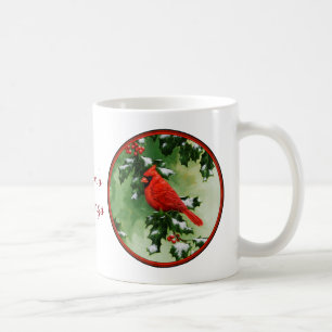 Männliche und weibliche Kardinäle im Norden Tasse