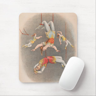 Männliche und weibliche Trapezdarsteller Mousepad