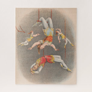 Männliche und weibliche Trapezdarsteller Puzzle