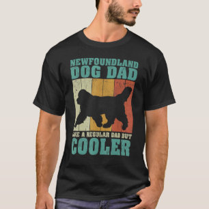 Männliche Vintage Hunde-Vater in Neufundland wie e T-Shirt