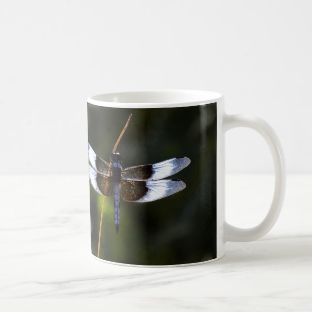 Männliche Witwe Skimmer Dragonfly Kaffeetasse (Rechts)