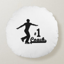 Männliche Zahl Skaten-Trainer-Produkte Rundes Kissen