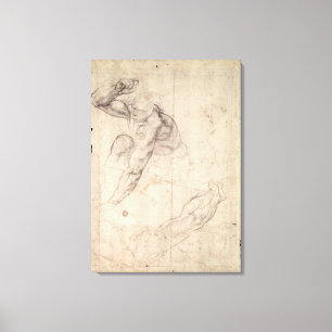 Männliche Zahl Studie Leinwanddruck