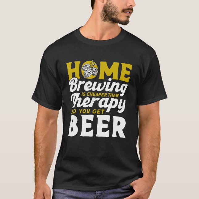Männliche Zuhause Brewing besser als Heim T-Shirt (Vorderseite)