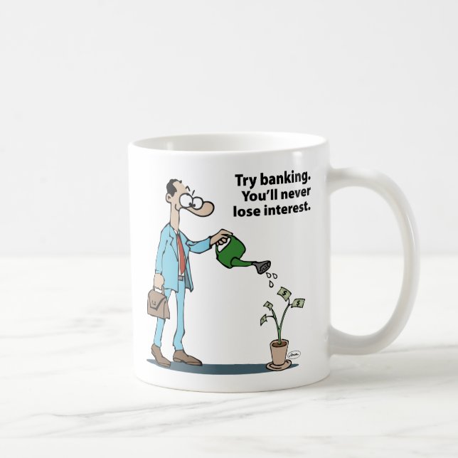 Männlicher Bankier Kaffeetasse (Rechts)