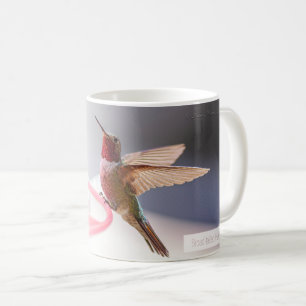 Männlicher Breitschwanz-Hummingbird Psalm 145:5 KJ Kaffeetasse
