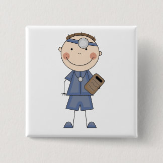 Männlicher Doktor T-shirts und Geschenke Button