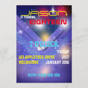 MÄNNLICHER GEBURTSTAG EINLADUNG