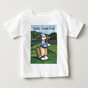 Männlicher Golfspieler Baby T-shirt