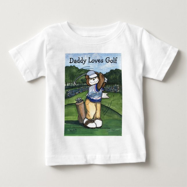 Männlicher Golfspieler Baby T-shirt (Vorderseite)