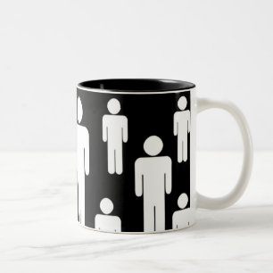männlicher Kaffee Zweifarbige Tasse