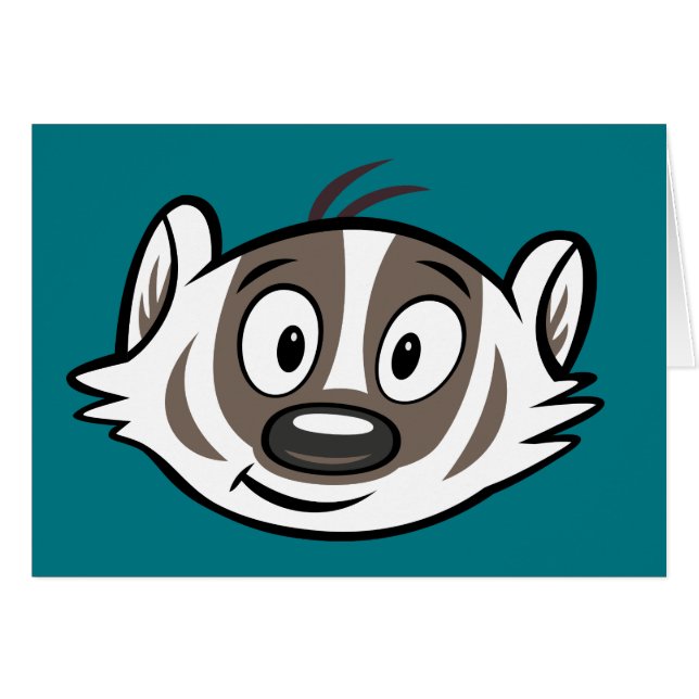 Männlicher Känguru-Dachs-Gesicht Ricky Waschbär-| (Vorderseite (Horizontal))