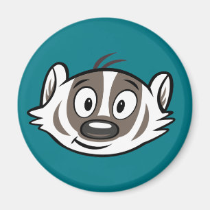 Männlicher Känguru-Dachs-Gesicht Ricky Waschbär Magnet