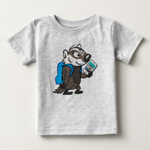 Männlicher Känguru-Dachs Selfie Ricky Waschbär- Baby T-shirt