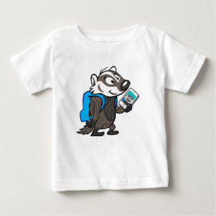 Männlicher Känguru-Dachs Selfie Ricky Waschbär-  Baby T-shirt