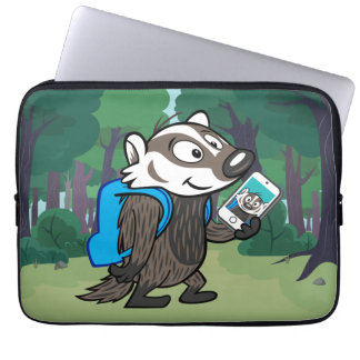 Männlicher Känguru-Dachs Selfie Ricky Waschbär-| Laptopschutzhülle