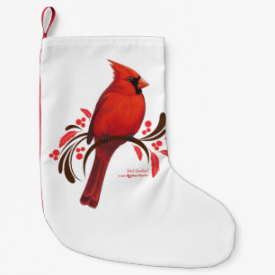 Männlicher Kardinal Kleiner Weihnachtsstrumpf