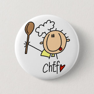 Männlicher Koch Button