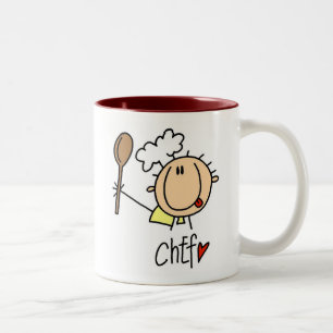 Männlicher Koch Zweifarbige Tasse