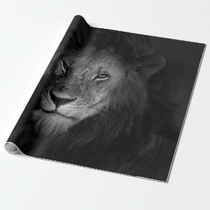 MÄNNLICHER LÖWE GESCHENKPAPIER