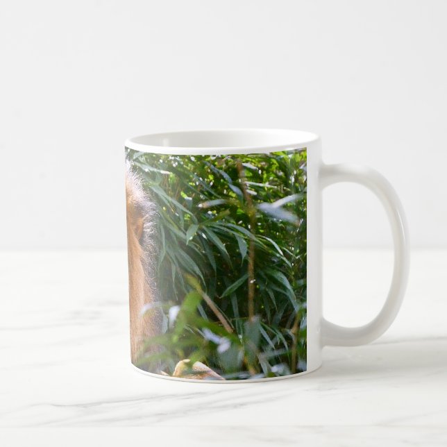 Männlicher Löwe, König der Tierkaffee-Tasse Tasse (Rechts)