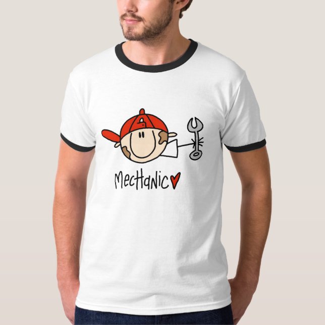 Männlicher Mechaniker-T - Shirt (Vorderseite)