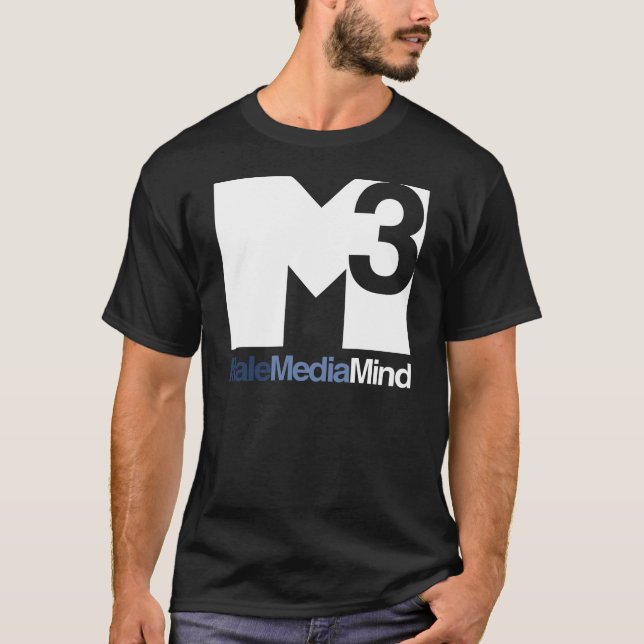 Männlicher Medium-Sinneshauptlogo-(helles) T-Shirt (Vorderseite)