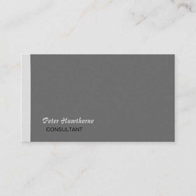 Männlicher minimaler beruflicher   Unternehmer Visitenkarte (Vorderseite)