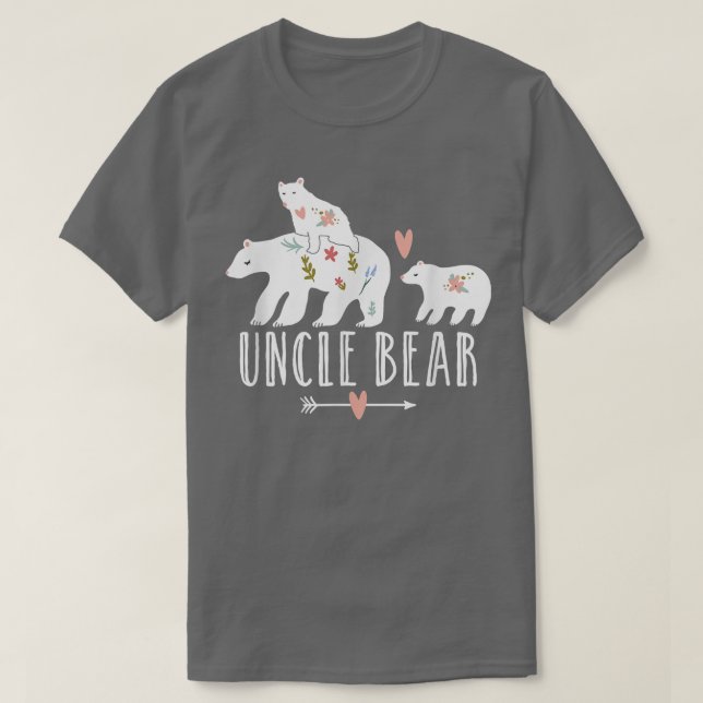 Männlicher Onkel Bär 2 Kinder Zwillingsjungen, Coo T-Shirt (Design vorne)