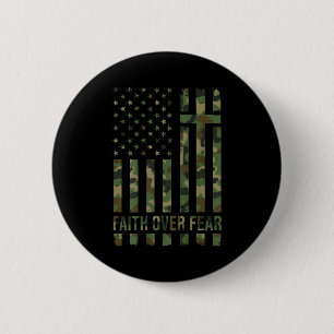 Männlicher Patriotischer Christlicher Glaube Über  Button