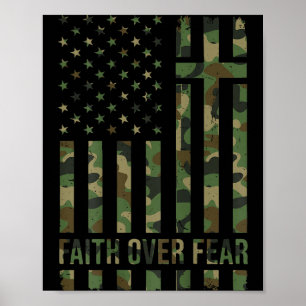Männlicher Patriotischer Christlicher Glaube Über Poster