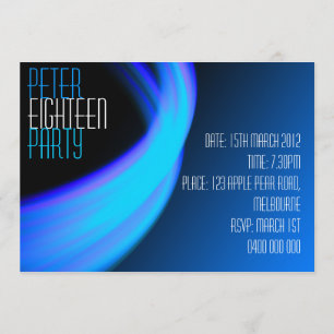 Männlicher Raum Geburtstagseinladung Einladung