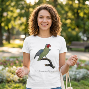Männlicher Rotwangenpapagei, Geoffroyus geoffroyi T-Shirt