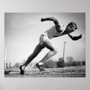 Männlicher Runner Poster