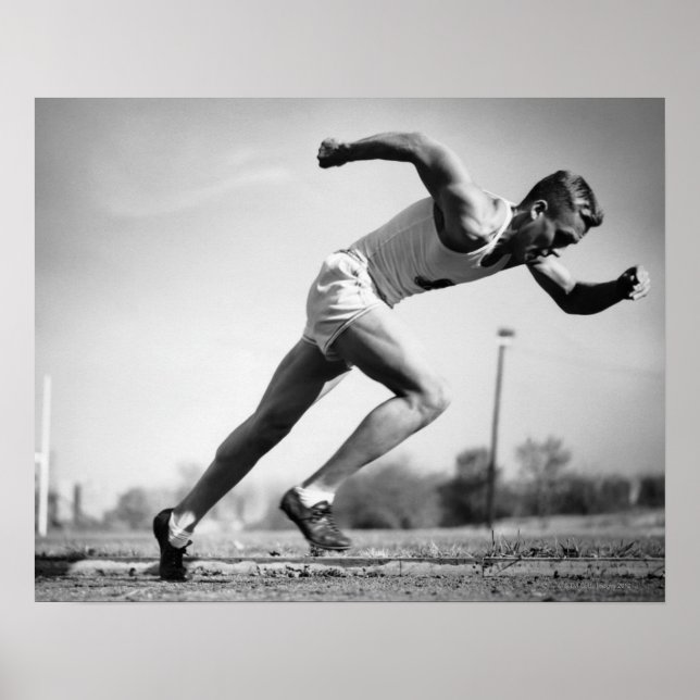 Männlicher Runner Poster (Vorne)