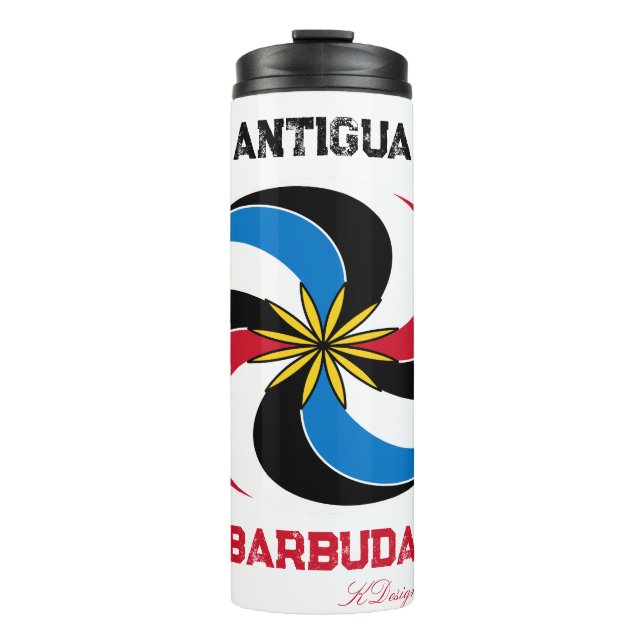 Männlicher T - Shirt Thermosbecher (Vorderseite)