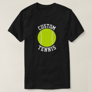 Männlicher Tennis-Teamname oder anderer Text T-Shirt