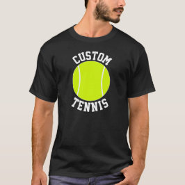 Männlicher Tennis-Teamname oder anderer Text T-Shirt