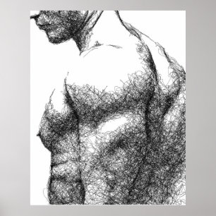 Männlicher Torso Poster