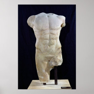 Männlicher Torso von Miletus, c.480 v. Chr. Poster