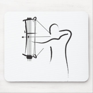 Männlicher Verbundbogenschütze Mousepad